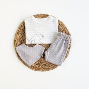 Dreamline Baby Organic Cotton Bodysuit & Pants Set Bunny